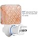 GRDE Salt Lamps Himalayan Natural Crystal Rock Salt Stone Lamp Night Light with Cordless Holder (Cube)