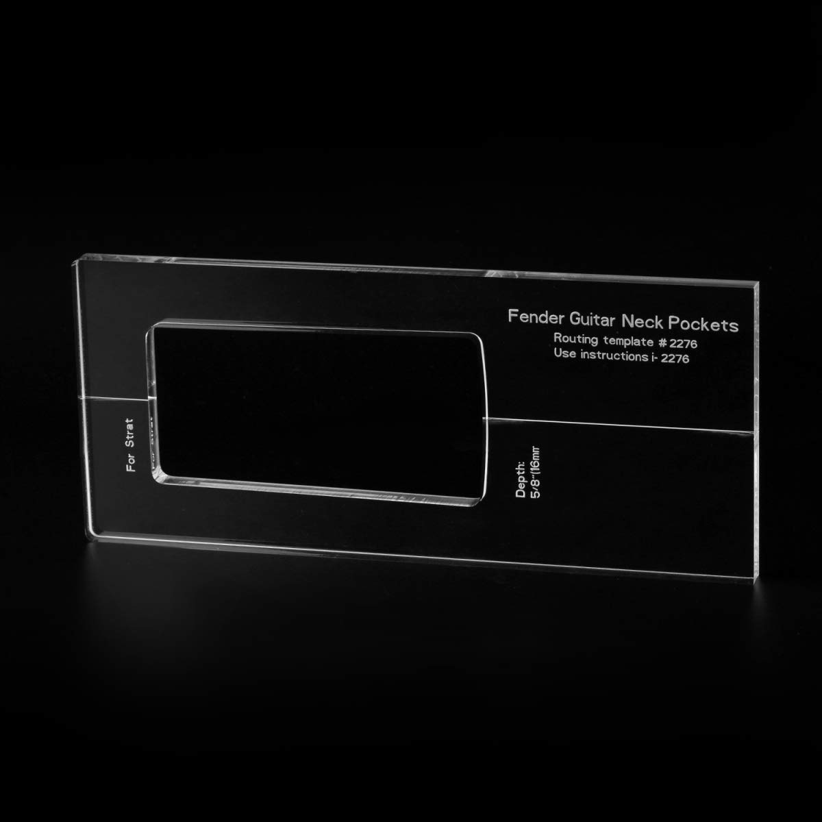 Musiclily Pro CNC Accurate Acrylic Guitar Neck Routing Templates for Standard Strat/Jaguar/Jazzmaster/Mustang