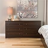 Prepac Fremont Espresso 6 Drawer Dresser