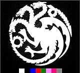 Game of Thrones House Targaryen Sigil Vinyl Sticker Decal HBO Logo Car Truck Mac (5.5