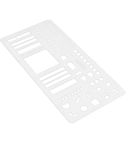 Pochoir Calendrier/Réutilisable Pour Planification - Accessoire Lettrage, Bullet Journal, Scrapbooking