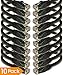 iMBAPrice 25' Cat5e Network Ethernet Patch Cable, 10 Pack, Black (IMBA-CAT5-25BK-10PK)