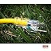 Iron Forge Cable 10 Foot Lighted Outdoor Extension Cord - 12/3 SJTW Heavy Duty Yellow Extension Cable with 3 Prong 15 AMP Grounded Plug for Safety