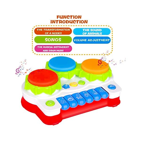 Yerloa-Baby-Drum-Music-Learning-Toys-for-Toddler-1-2-3-Year-Old-Baby-Musical-Instrument-with-Keyboard-Drum-Mini-Piano-for-Kids-for-Boys-and-Girlsnot-include-xylophone Yerloa Baby Drum Music Learning Toys for Toddler 1 2 3 Year Old Baby Musical Instrument with Keyboard & Drum Mini Piano for Kids for Boys and Girls(not include xylophone)