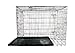 Allmax 3-Door Folding Metal Dog Crate with Steel Tray, Large, Black