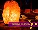 HemingWeigh Himalayan Hand Carved Natural Crystal Salt Lamp with Genuine Wood Base, Bulb and Dimmer Control 6 to 8 Inch, 6 to 7 lbs. 5’ UL Listed Cord