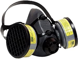 Honeywell North 5500 Series half mask with (2) N75003 OVAG cartridges. Size large. (5503L)