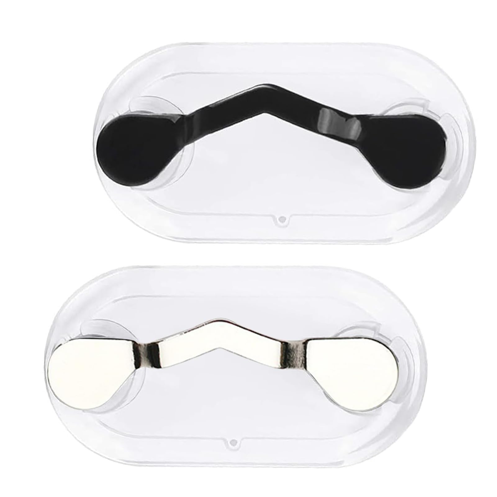Semazz Magnetic Eyeglass Holder,2 PCS Stainless Steel Glasses Holder Stand Magnetic Eyeglasses Clips Spectacle Holder Pin Badges Clips for Women Men Sunglasses Headphones