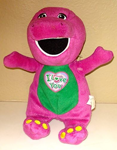 Barney the Dinosaur Plush Singing I Love You - 11 Inches