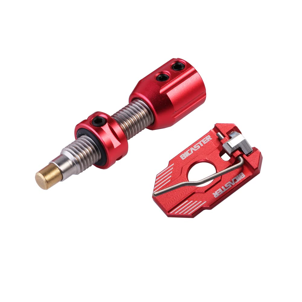 BICASTER Archery Cushion Plunger + Arrow Rest Ambidextrous Magnetic Rebound - 1 Set (Red)