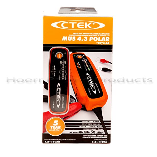 CTEK (56-958) MUS 4.3 POLAR 12 Volt Fully Automatic Extreme Climate 8 Step Battery Charger