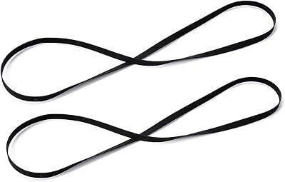 Alnicov 2Pcs Turntable Belt Replacement 200mm Fold for Belt-Drive Tables