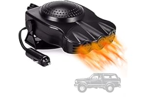 SHOWVIGOR 12v Car Heater Portable That Plug into Cigarette Lighter Car Windscreen Demister Defroster Winter Car Heater Kits