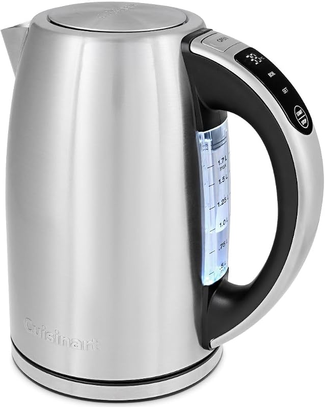 Bouilloire Électrique SmartElite 1,7L Inox – Écran tactile, Température réglable 50–100°C, Ébullition rapide 3 kW, Filtre anticalcaire lavable, Bec précis
