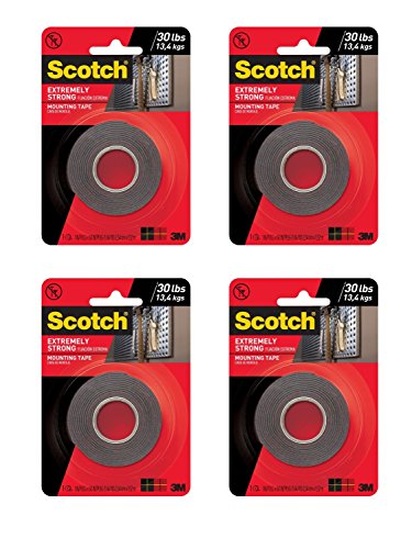 UPC 051141399867, Scotch Extreme Mounting Tape, 1 by 60-Inch, Black (30 LB 4-Pack)