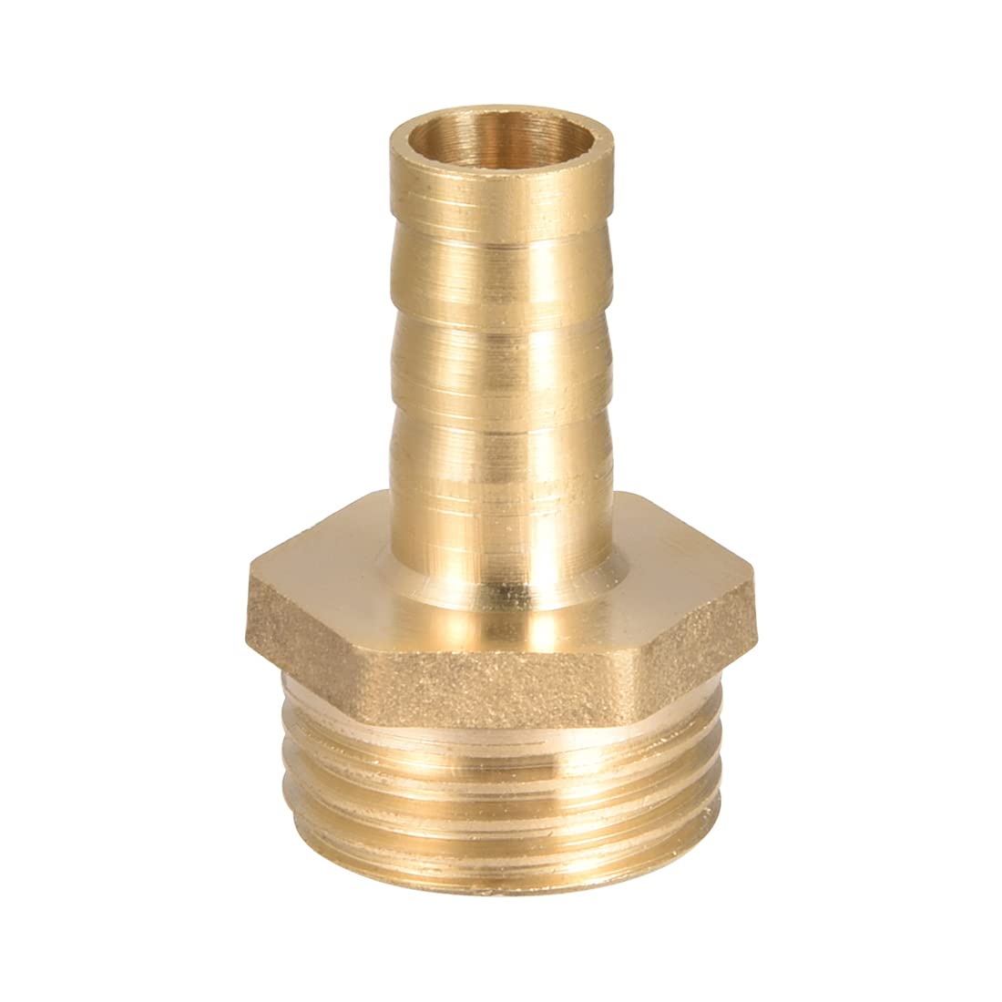 sourcing map Brass Hose Barb Fitting,Connector,10mm Barb x G1/2 Male Pipe Adapter