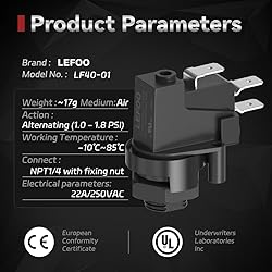 LEFOO LF40 Pressure Switch for Spa/Hot Tub Pump and