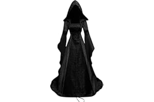 YSLMNOR Medieval Costume for Women Halloween Corset Gothic Renaissance Dress Plus Size Flare Sleeve Ball Gown Cosplay Clothes