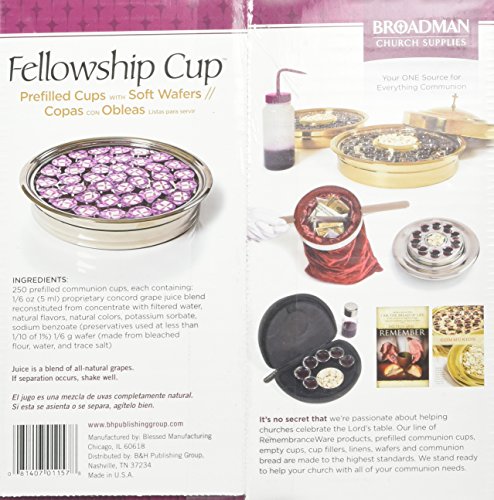 Fellowship Cup Communion Wafer & Juice 250pk