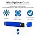 Majide Ultra Thin Vapor Case Compatible with JUUL | 3-in-1 Protection Technology and Hybrid Drop Protection - Never Lose Your Device Again! (Blue)