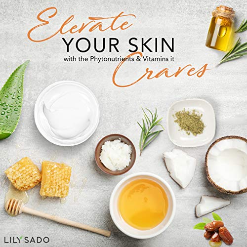 LILY SADO Coconut Milk & Manuka Honey Natural Face Moisturizer Non Greasy Daily Facial Cream