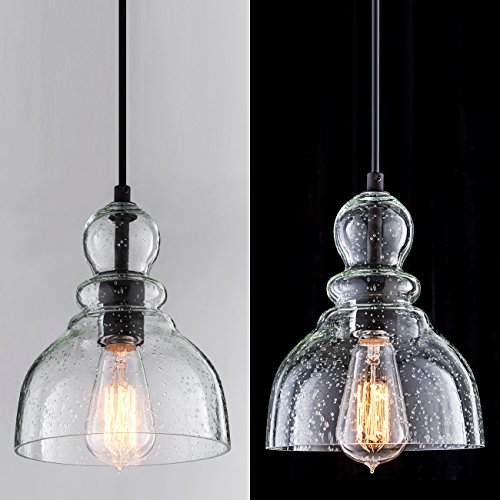 Lanros Industrial Mini Pendant Lights with Handblown Clear ...