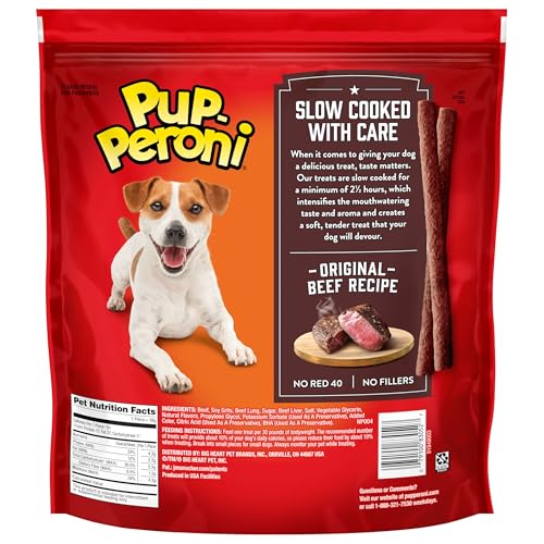 PUP-PERONI DOG TREATS, ORIGINAL BEEF FLAVOR, 38 OUNCE, MADE WITH REAL BEEF