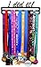 Sports Medal Display Hanger – Runners 5K Race Gymnastics Swimming Dance Karate Martial Arts – Medal Holder Fits 24+ Made of Metal and Wall Mounted.