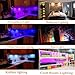 AIBOO RGB Color Changing LED Under Cabinet Lights Kit 8 Packs of Aluminum Slim Puck Lights for Xmas Decorating Kitchen Counter Shelf Furniture Ambiance Lighting