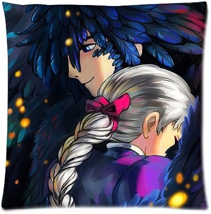 Howl S Moving Castle Howl And Sophie Throw Custom Pillow Case 18 X 18 Amazon Co Uk Kitchen Home