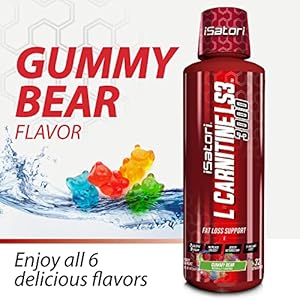 GuatemalaDigital.com: iSatori L-Carnitine LS3 Concentrated Liquid Fat Burner  And Metabolism Activator - Fat Burner For Health And Fitness - Stimulant  Free - Gummy Bear 3000mg - 32 Servings (Color: Gummy Bear, Tamao: