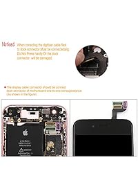 Reemplazo de visualización para iPhone 6S Touch digitalizador ibaye visualización LCD de 4.7 inch montaje completo con botón de inicio cámara frontal, 3d Touch