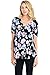 HELLO MIZ Women's Maternity Peplum Blouse Top with Empire Waist Pleat