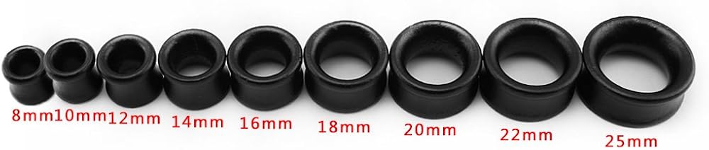 ZeSen Jewelry Natural Organic Wood Ear Flesh Tunnel Black 8 mm Expanding Kit for Men and Women Wood, 1" (25mm) - Image 5