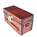 Odoria 1:12 Miniature Vintage Treasure Chest Wine Rack Dollhouse Decoration Accessories