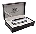 J.VANDER Yorke Premium Triple Jet Torch Flame Butane Cigar Lighter + Punch Cutter & Gift Box (Brushed Chrome)