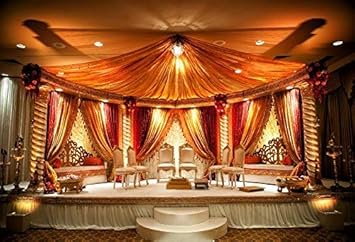 Amazon Com Goeoo Indian Wedding Mandap Photography Background