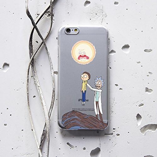 Rick and Morty iPhone Case for Apple iPhone 10 X 8 8s 8plus 7 6 6S 6plus 7plus 6splus 7plus 7s Plus 4 4S 5 5S 5C SE 5se Schwifty Cases Screaming Sun Planet Wubba Lubba Dub Dub t-shirt Cover AW1285