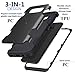 Sagmoc Sagmoc Galaxy S8 Plus Case, Three Layer [PC+TPU+PC] Rugged Drop Resistance Shock Absorption All-Round Protective Case for Samsung Galaxy S8+ (2017) – Black
