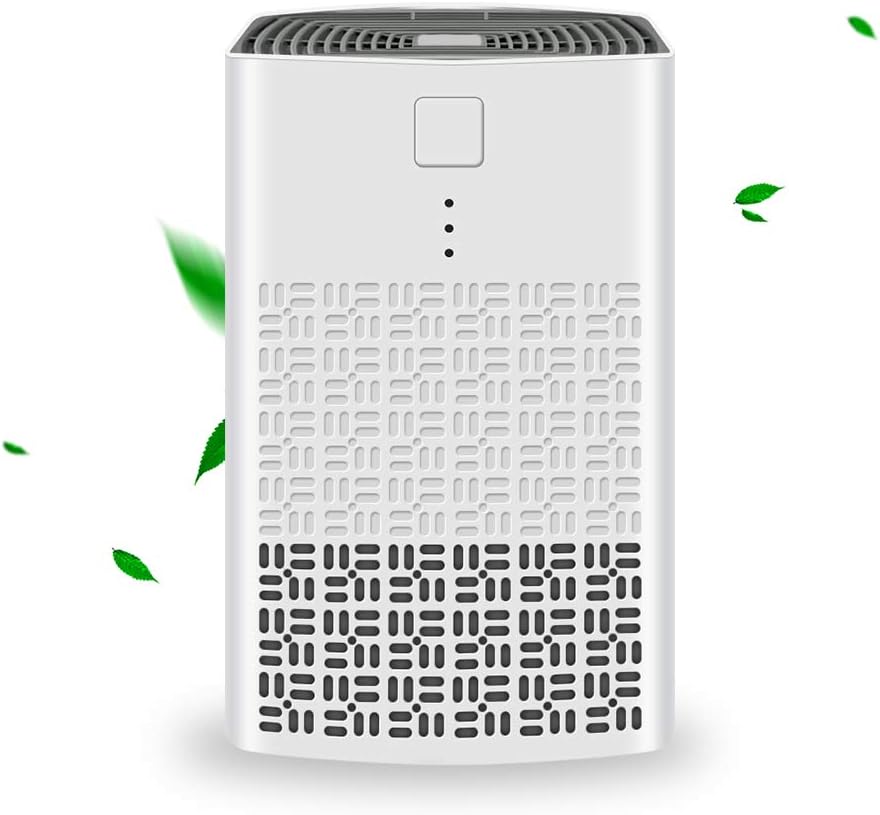 YUEMIDAMY Air Purifier for Home with True HEPA Filters, 2020 Upgraded Low Noise Portable Air Purifier Mini USB Air Cleaner for Home Bedroom Office Desktop Baby Room Small Pet Room