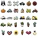 Efivs Arts 30pcs Different Shape Shoes Charms Fits for Croc Shoes & Jibbitz Wristband Bracelet Halloween Party Gifts