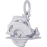 Rembrandt Charms Electric Saw Charm, Sterling Silver