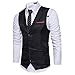 Cyparissus Mens Vest Waistcoat Men's Suit Dress Vest For Men or Tuxedo Vest (S, Black 2#)