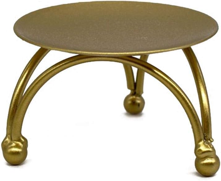 Dreamfeel Modern Decorative Circular Iron Candlestick (Copper)
