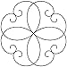 Quilting Creations Scroll Motif Quilt Stencil, 5