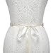 AW BRIDAL Wedding Belt Floral Rhinestone Belt Wedding Dress Belt Applique Sequin Bridal Sash Bridesmaid Pearl Belt for Women Wedding