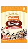Nylabone Rawhide Meaty Dog Bone Treats - Bacon Flavored
