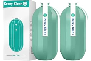 AIRBIL Krazy Klean Toilet Cleaner, Krazy Clean Pro 10 Years Toilet Bowl Cleaners Gel Freshener in Bottle Fresh Scent, Krazyklean Automatic Long-Lasting Toilet Tank Cleaning System Agent Tablets Block(2pcs)
