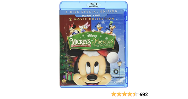 Mickey S Once Upon A Christmas Mickey S Twice Upon A Christmas Blu Ray Dvd Bilingual Amazon Ca Kelsey Grammer Wayne Allwine Clive Revill Jun Falkenstein Carole Holliday Movies Tv Shows