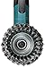 Makita 1 Piece - 4 Inch Knotted Wire Cup Brush for Grinders - Heavy-Duty Conditioning for Metal - 4